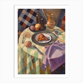 Parmigiana Di Melanzane Still Life Painting Art Print