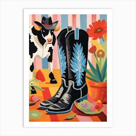 Matisse Inspired Cowgirl Boots 3 Art Print