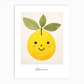 Friendly Kids Lemon 3 Poster Art Print