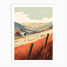 The Yorkshire Dales England 2 Hiking Trail Landscape Art Print