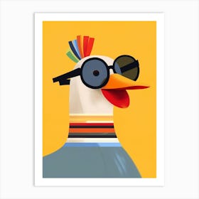 Little Duck 2 Wearing Sunglasses Art Print