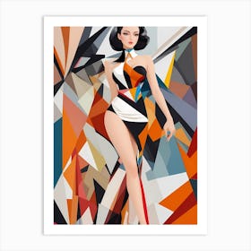 Fashion Model And Runway Art Print