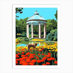 Brooklyn Botanic Garden, Cats Pop Art 2 Art Print