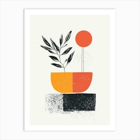 Plant In A Pot Art Print