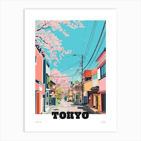 Harajuku Tokyo Colourful Illustration Poster Art Print