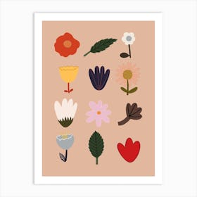 Flowers In Blush Art Print