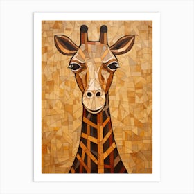 Mosaic Giraffe 1 Art Print