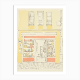 Bari The Book Nook Pastel Colours 2 Art Print