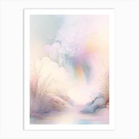 Boiling Water Waterscape Gouache 1 Art Print