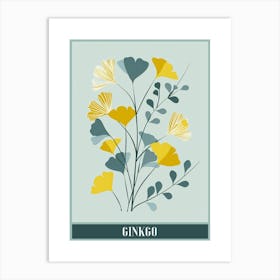 Ginkgo Tree Flat Illustration 6 Poster Art Print