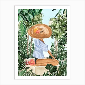 Celia at the Beach Art Print