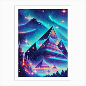 Fantasy Pyramids In The Sky 1 Art Print