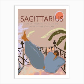 Sagittarius Zodiac Sign Art Print