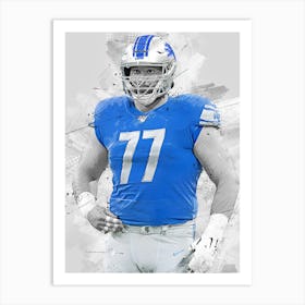 Frank Ragnow Detroit Lions Art Print