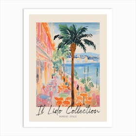 Rimini   Italy Il Lido Collection Beach Club Poster 4 Art Print