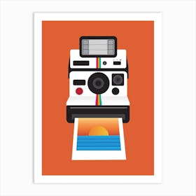 Sunset Camera Art Print