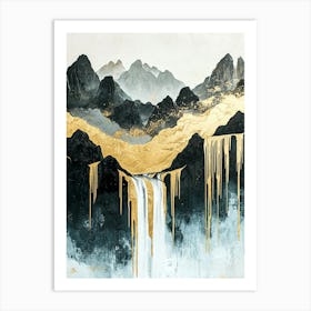 Kunlun's Golden Peaks Art Print