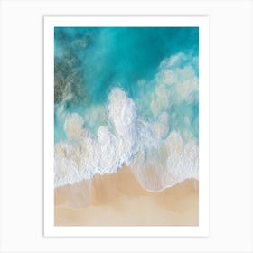 Aerial View Of A Beach 69 Art Print