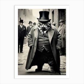 Cat In A Top Hat Art Print