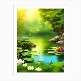 Lily Pond Art Print