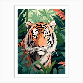 Tiger In The Jungle 2 Art Print