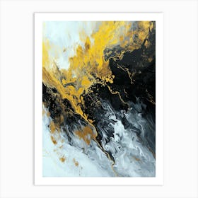 Abstract Gold, Minimalism Art Print