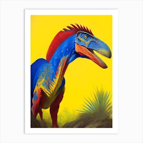 Eotyrannus 1 Primary Colours Dinosaur Art Print