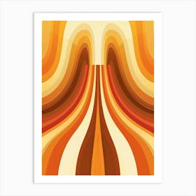 Abstract Orange 1 Art Print