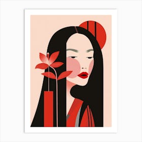 Asian Woman 40 Art Print