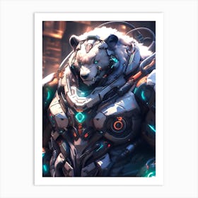 Cyber Bear Art Print