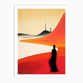 Cape Byron, Australia, Bold Outlines 3 Art Print