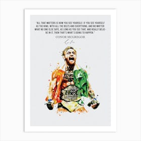 Conor Mcgregor Quotes 7 Art Print