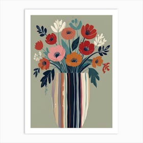 Leonardo Lightning Xl An Illustration Of A Bouquet Of Abstract 2 (6) Topaz Standard V2 4x Art Print