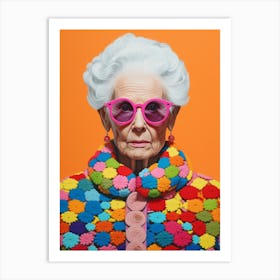 Crochet Granny 2 Art Print