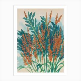 Acropora Granulosa 2 Vintage Graphic Watercolour Art Print
