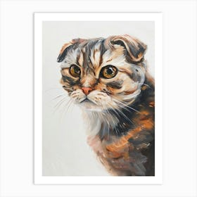 Scottish Fold Cat Painting 3 Art Print