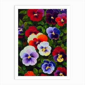 Pansy  Flower Art Print