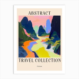 Abstract Travel Collection Poster Vietnam 2 Art Print