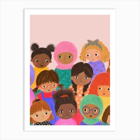 Girls Art Print