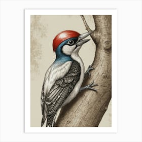 Woodpecker Art Print