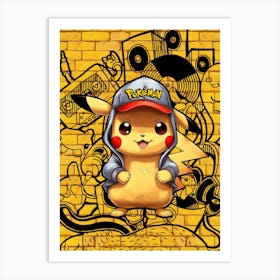 Pikachu Pokemon Art Print