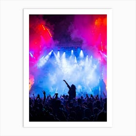 Concert At Night 2 Art Print