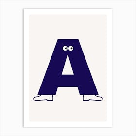 Alphabet Poster A Art Print