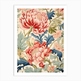 Floral Wallpaper 366 Art Print