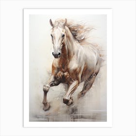 A Horse Painting In The Style Of Glazing 4 Art Print