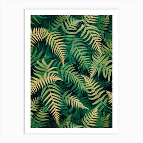 Pattern Poster Birds Nest Fern 1 Art Print