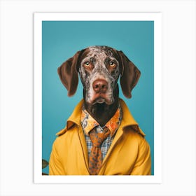 A German Shorthaired Pointer Dog 5 Art Print