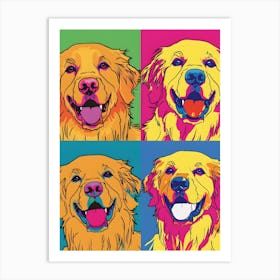 Golden Retriever Pop Art Art Print