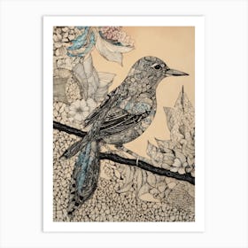 Bird On A Branch 2 Art Print