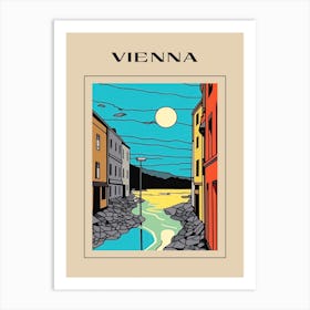 Minimal Design Style Of Vienna, Austria 2 Poster Art Print